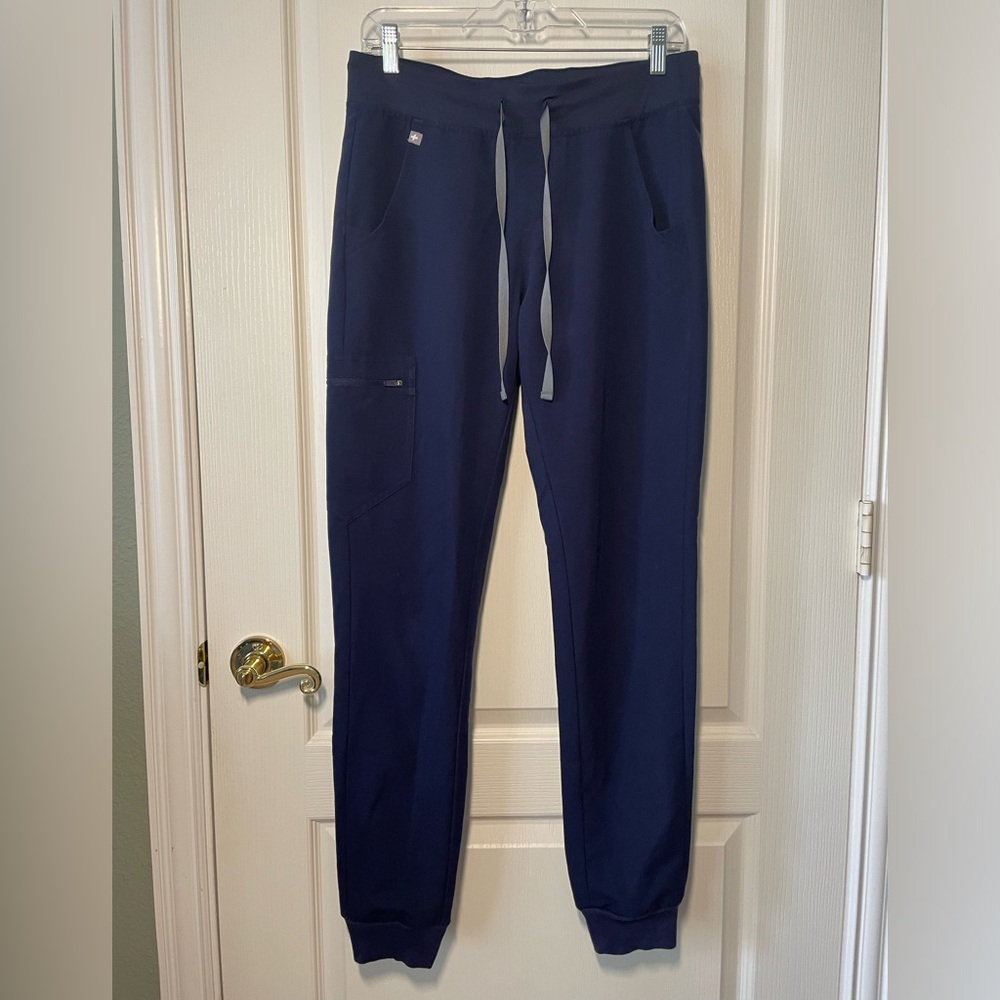Figs High waisted navy blue Zamora Jogger Scrub Pants